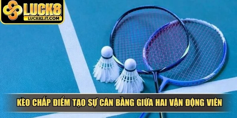 Kèo chấp điểm tạo sự cân bằng giữa hai vận động viên có trình độ chênh lệch