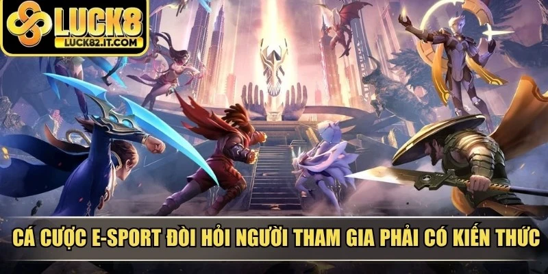 Cá cược e-sport đòi hỏi người tham gia phải có kiến thức về game