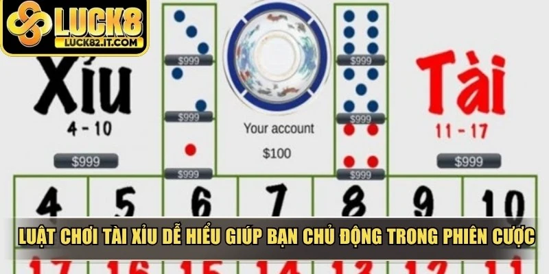 Luật chơi tài xỉu dễ hiểu giúp bạn chủ động trong mọi phiên cược